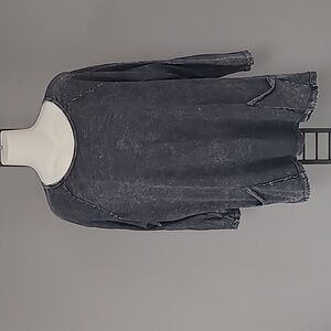 JESS & JANE washed black top Size 1X